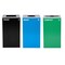 Alpine Industries 87 Gal. 3-Stream Steel Blue Mixed, Green Compost, and Black Commercial Trash Can Station ALP4450-BLK-KIT37 - alternate 8